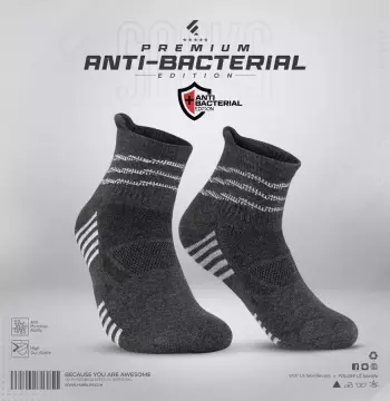 Premium Antibacterial Sports Socks - Playmaker (Antha-mela...